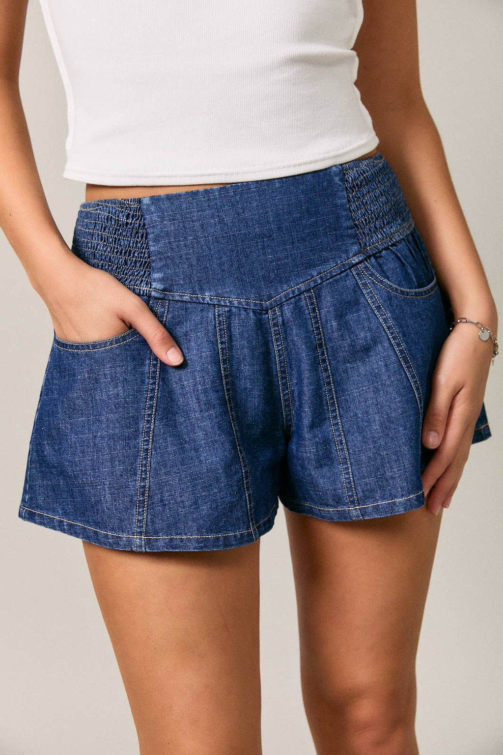 Late July Denim Shorts
