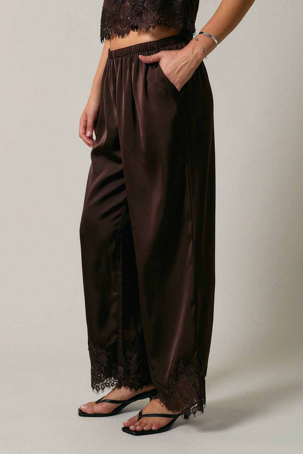 Mocha Silk Pants