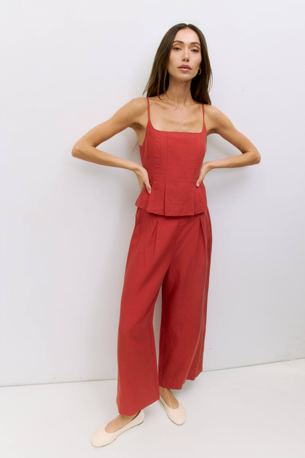 Love Letter Pants | Pleated Linen Pants