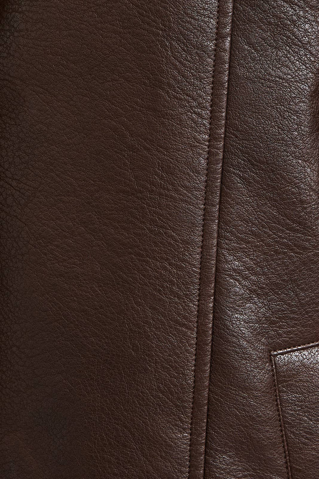 New York FAUX LEATHER LONG COAT