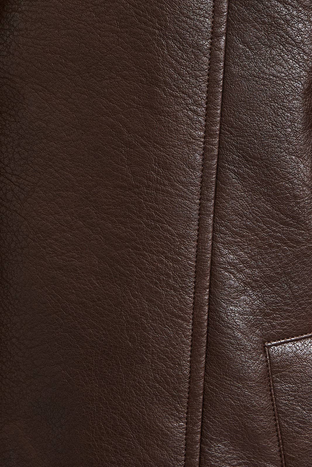 New York FAUX LEATHER LONG COAT