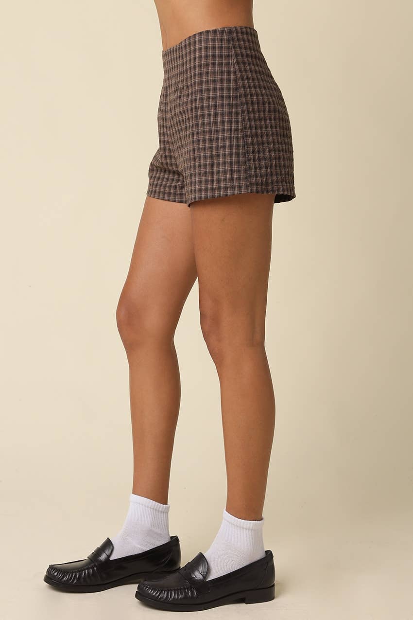 Cafe Plaid Shorts