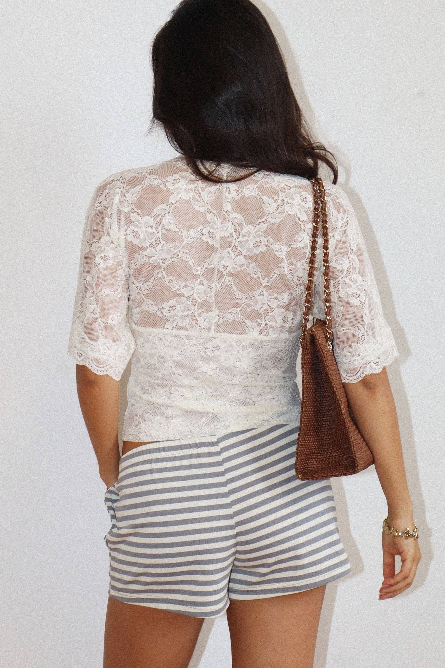 Oyster lace top